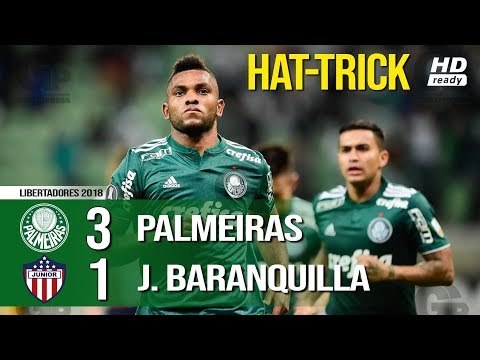 Palmeiras 3 x 1 Junior Barranquilla - Melhores Momentos (HD) Libertadores 16/05/2018