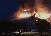 Anchor Glass Plant Fire Sends Smoke Plumes Rising Above Henryetta