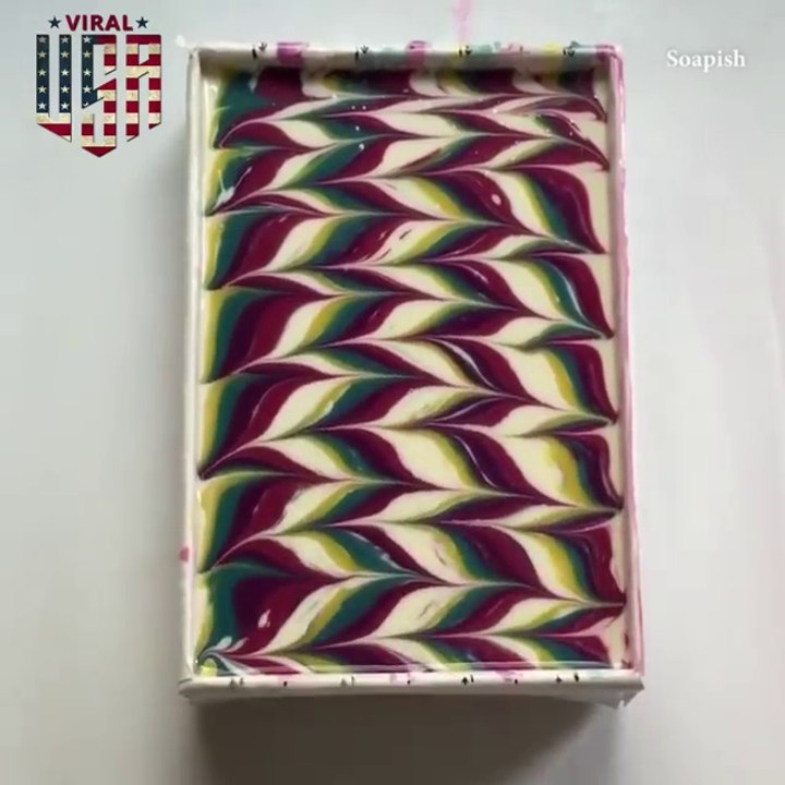5 Color Swirl Soapmaking And Cutting Incredible