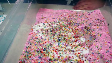 MAKING SLIME WITH MY BABY BROTHER - DIY FLUFFY UNICORN SLIME