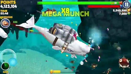 Hungry Shark Evolution - HUUGE Level 10 New Whale Moby Dick