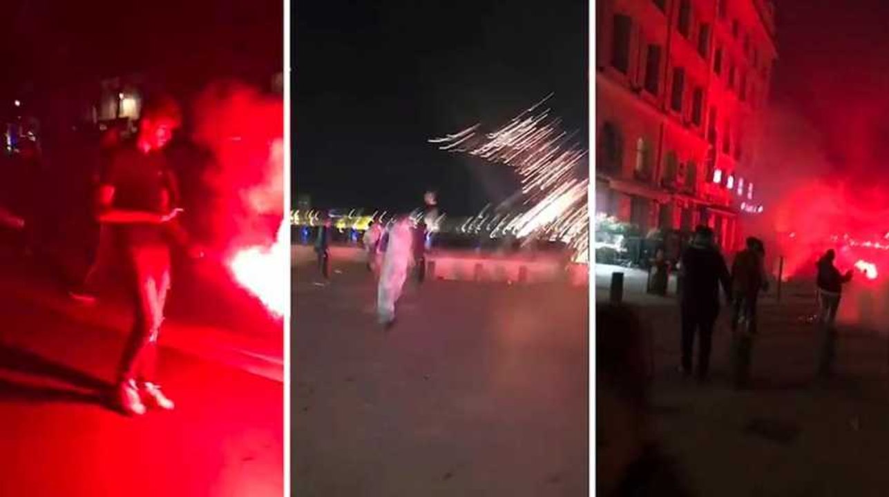 Europa League : les images des incidents à Marseille après la défaite de l'OM face à Madrid