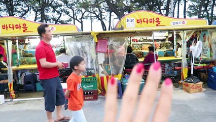 KOREAN STREET FOOD ♦ Seafood at Haeundae Beach, Busan