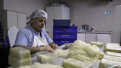 Erzurum’da Ramazan ayının vazgeçilmezi kadayıf