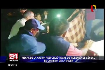 Tenso debate entre Fiscal de la Nación y congresistas por casos de violencia de género