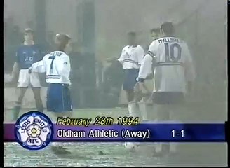 Oldham Athletic - Leeds United 28-02-1994 Premier League