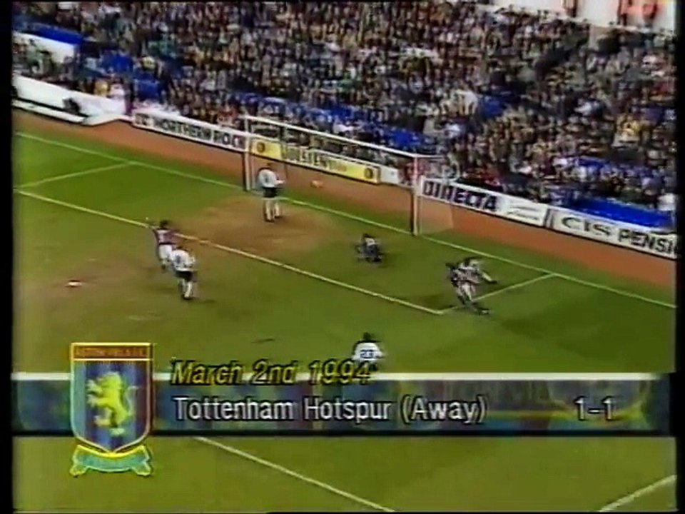 Tottenham Hotspur - Aston Villa 02-03-1994 Premier League