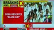 Congress leaders wears black bands to protest after SC refuses stay on Yeddyurappa's swear in
