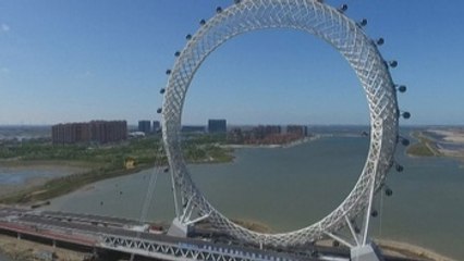China inaugura la noria sin radios más grande del mundo, de 145 metros