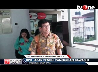 Bawaslu Paslon Asyik Langgar Aturan Debat Pilgub