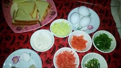how to make Fried egg sandwich - 10 mins egg breakfast recipe