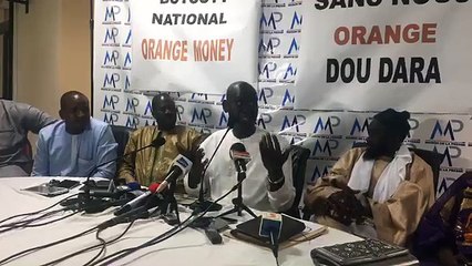 Les distributeurs de Orange Momey frustrés font face à la presse