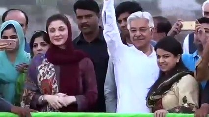 Slogan Against Nawaz Sharif in front of Maryam Nawaz Teri Meri Aik Awaz Go Nawaz Go Nawaz