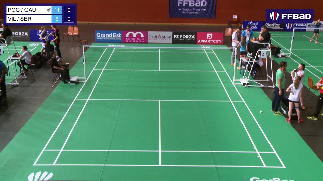 CDF Jeunes 2018 - DD U13 - 1/4F - GAUDREAU/POGNANTE / SERRE/VILLARD