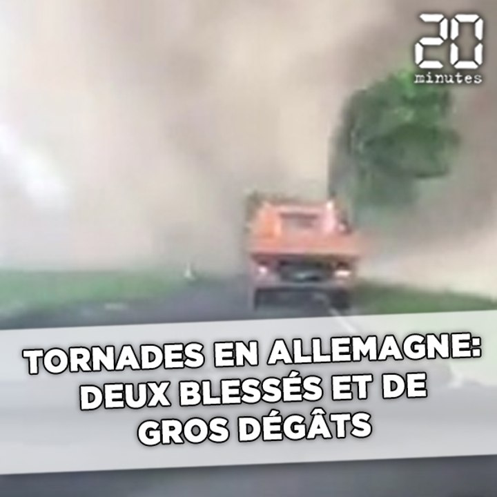 Tornade en Allemagne: Deux blessés et de nombreux dégâts
