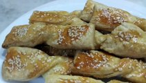 Bow Tie Cookies| Using Puff Pastry| Easy Recipe| By Safina's Kitchen.