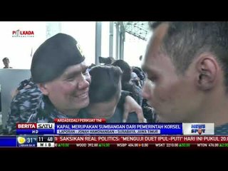 Kapal Selam Ardadedali 404 asal Korsel Tiba di Surabaya