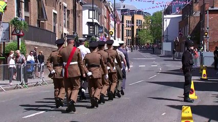 Royal wedding procession rehearsal gets underway