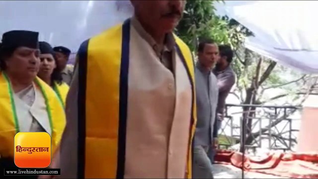 नैनीताल में कुमाऊं विश्वविद्यालय के दीक्षांत समारोह के लिए रिहर्सल