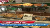 Fıstıklı baklavaya boykot