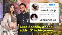 Like Sonam ‘K’ Ahuja, hubby Anand adds ‘S’ in his name: Couple Goals