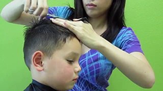 Little boys clipper haircut (straight hair)