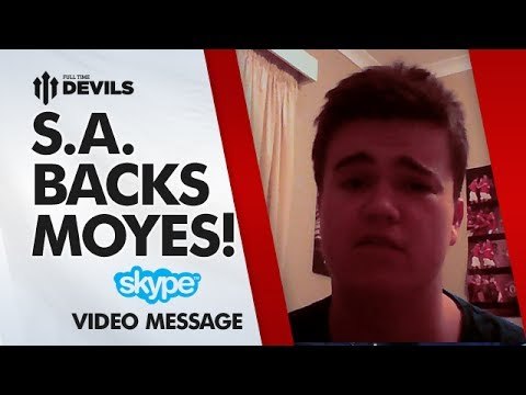 South Africa Backs Moyes! | Manchester United 2-0 Swansea City | SKYPE FAN REVIEW