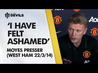 'I Have Felt Ashamed' | West Ham vs Manchester United | PRESS CONFERENCE