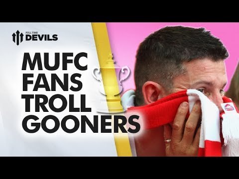 Manchester United Fans Troll Gooners | FA Cup Final - Arsenal vs Hull City | FANCAM