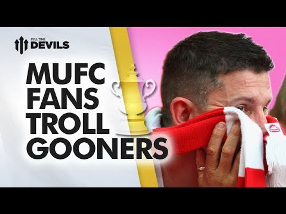 Manchester United Fans Troll Gooners | FA Cup Final - Arsenal vs Hull City | FANCAM