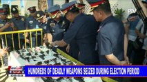Hundreds of deadly weapons seized during election period