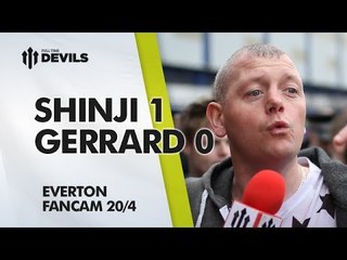 Shinji 1 Gerrard 0 | Everton 2-0 Manchester United | FAN CAM