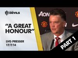 Louis van Gaal Manchester United Press Conference | Part 1