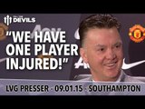 'Only One Player Injured!' | Manchester United vs Southampton | Van Gaal Press Conference