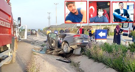 Otomobil Şarampole Devrildi, Feci Kazada 4 Kardeşten 3'ü Can Verdi