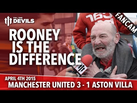 Wayne Rooney Is The Difference | Manchester United 3 Aston Villa 1 | FANCAM