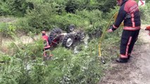 Sulama kanalına düşen traktörün sürücüsü öldü - DÜZCE