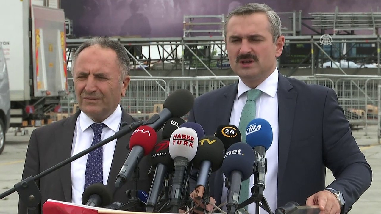 'Zulme Lanet Kudüs'e Destek' mitingi - Şenocak ve Uysal - İSTANBUL