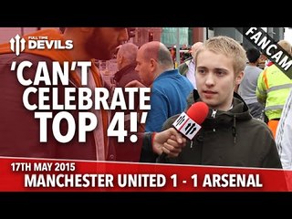 'Can't Celebrate Top 4!' | Manchester United 1 - 1 Arsenal | Fancam