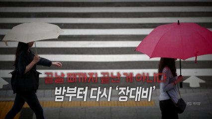 [통통영상] 밤부터 다시 '장대비' / YTN
