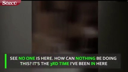 Gece Bekçisi Odayı Kontrole İndi, Ürkütücü Manzarayı Kaydetti