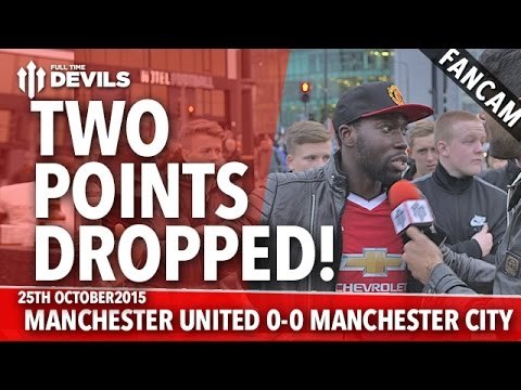 Two Points Dropped! | Manchester United 0-0 Manchester City | FANCAM