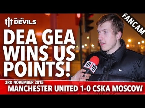 De Gea Wins Us Points! | Manchester United 1-0 CSKA Moscow | FANCAM