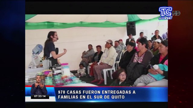 970 casas fueron entregadas a familias en el sur de Quito