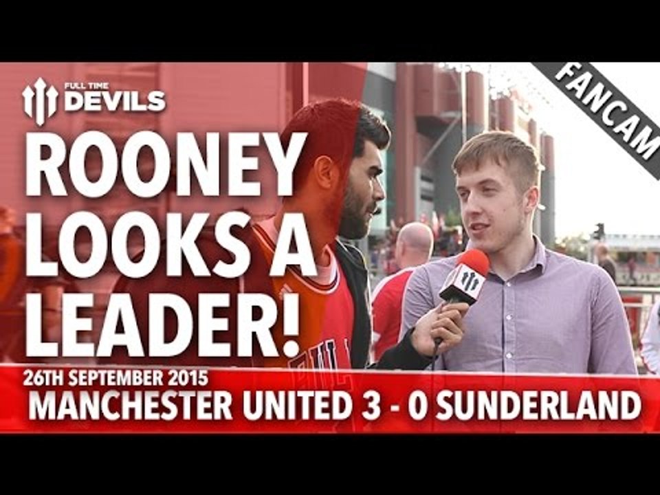 Rooney Looks A Leader | Manchester United 3-0 Sunderland | FANCAM