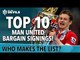 Top 10 Manchester United Bargains! | Solskjær, Cantona and More!