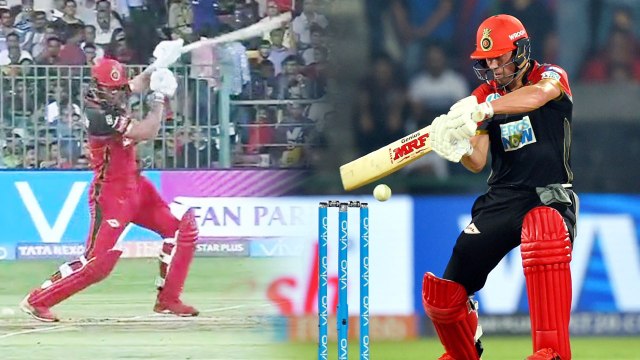 IPL 2018 : AB de Villiers slams on handed boundary on Sandeep Sharma's ball | वनइंडिया हिंदी
