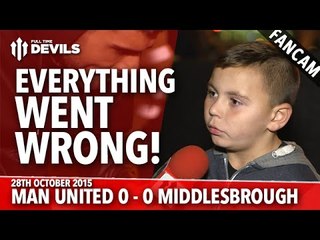 Everything Went Wrong! | Manchester United 0-0 Middlesbrough (1-3 Penalties) | FANCAM