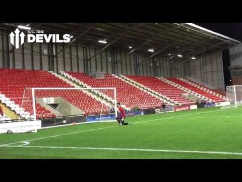 Marcus Rashford Goal! Youth Cup Warm Up Scorcher | Manchester United