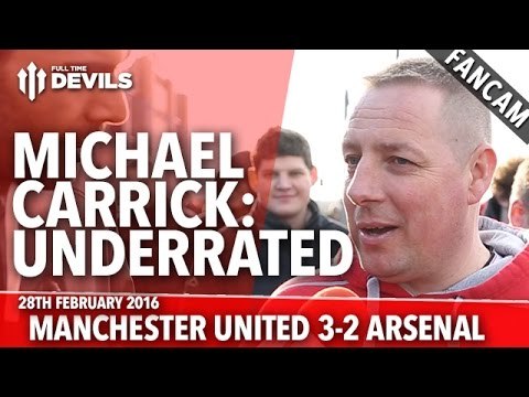 Michael Carrick: Underrated! | Manchester United 3-2 Arsenal | FANCAM